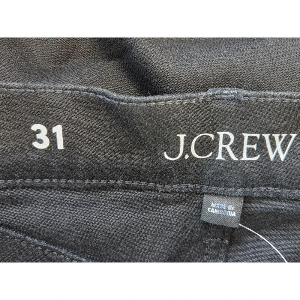 J. Crew‎ Slim Wide Jeans High Rise Womens 31 Black NWT $148 CN277